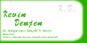 kevin demjen business card